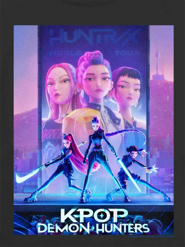 Camiseta infantil con diseño gráfico de «Demon Hunters» de K-Pop