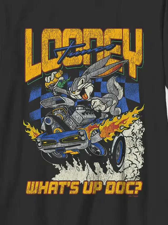 Camiseta infantil con diseño gráfico de Looney Tunes «Rabbit Racer»