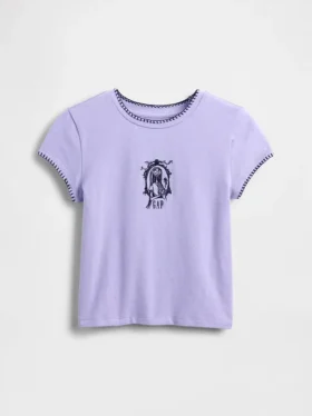 Camiseta infantil con diseño gráfico encogido de GAP × Disney «La pesadilla antes de Navidad» de Tim Burton