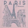 Camiseta infantil con diseño gráfico «Paris Line Art»