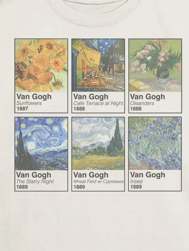 Camiseta infantil con diseño gráfico «Swatches» de Van Gogh