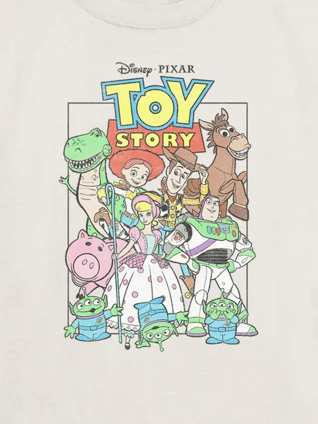 Camiseta infantil con diseño grupal vintage de Toy Story