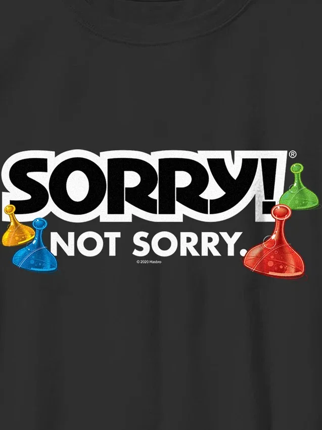 Camiseta infantil con diseño «Sorry»