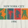 Camiseta infantil con diseño vintage de deportes de invierno
