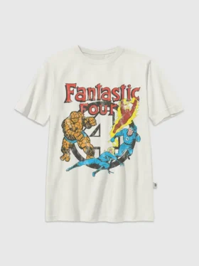 Camiseta infantil con diseño vintage de Los Cuatro Fantásticos