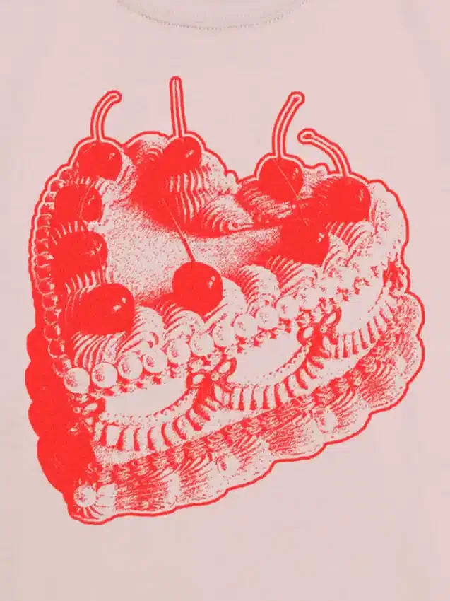 Camiseta infantil con diseño «Vintage Heart Cake»