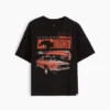 Camiseta infantil con gráfico de Fórmula 1 de corte oversize