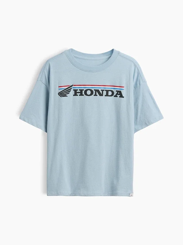 Camiseta infantil con gráfico de Fórmula 1 de corte oversize