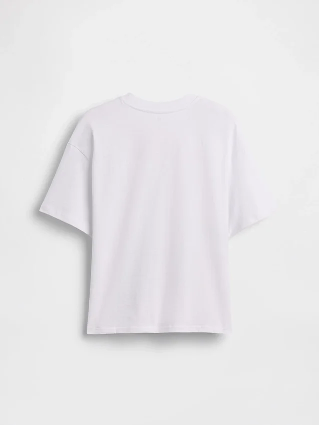 Camiseta infantil con gráfico de Fórmula 1 de corte oversize