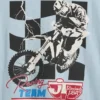 Camiseta infantil con gráfico de Fórmula 1 de corte oversize