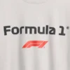 Camiseta infantil con gráfico de Fórmula 1 de corte oversize