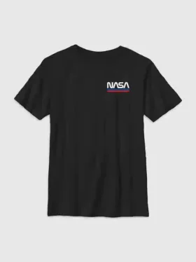 Camiseta infantil con logo bordado de la NASA