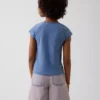 Camiseta infantil de cuello cuadrado