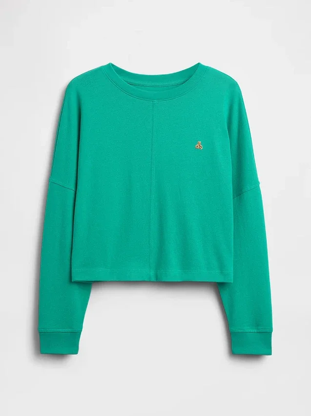 Camiseta infantil de peso pesado con costuras oversize