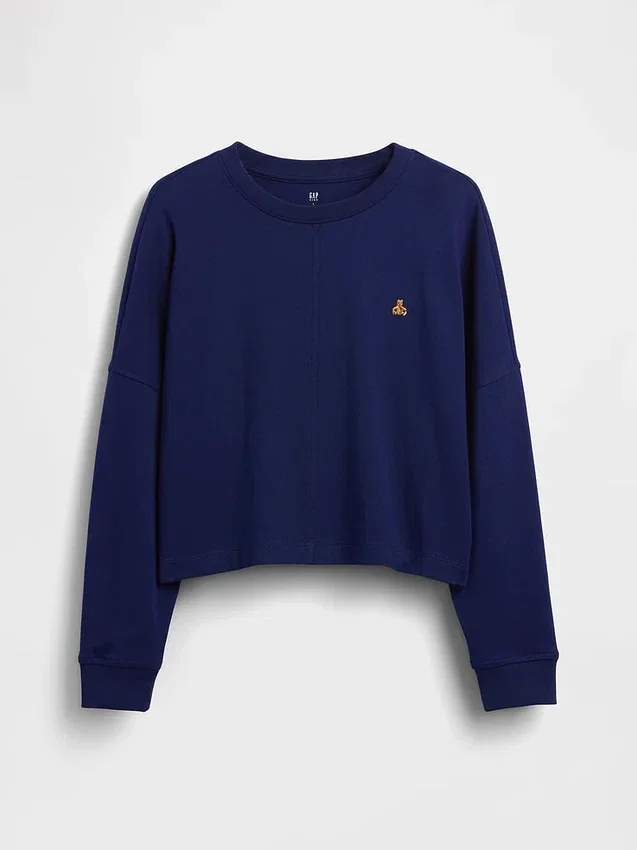 Camiseta infantil de peso pesado con costuras oversize