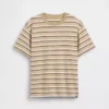 Camiseta infantil de rayas de corte holgado