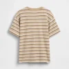 Camiseta infantil de rayas de corte holgado