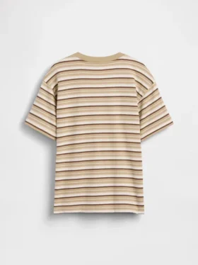 Camiseta infantil de rayas de corte holgado