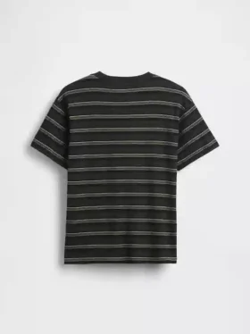 Camiseta infantil de rayas de corte holgado