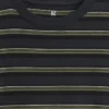 Camiseta infantil de rayas de corte holgado