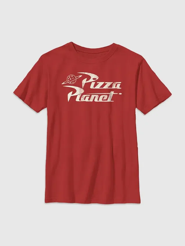 Camiseta infantil de Toy Story con diseño de pizza vintage