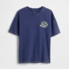 Camiseta infantil holgada con diseño gráfico