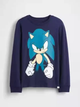 Camiseta infantil holgada con diseño gráfico