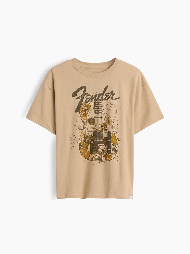 Camiseta infantil holgada con diseño gráfico