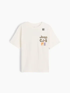 Camiseta infantil holgada con diseño gráfico
