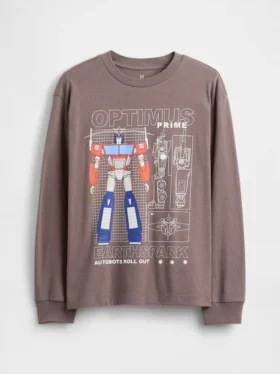 Camiseta infantil holgada con diseño gráfico