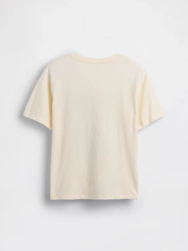 Camiseta infantil holgada con diseño gráfico