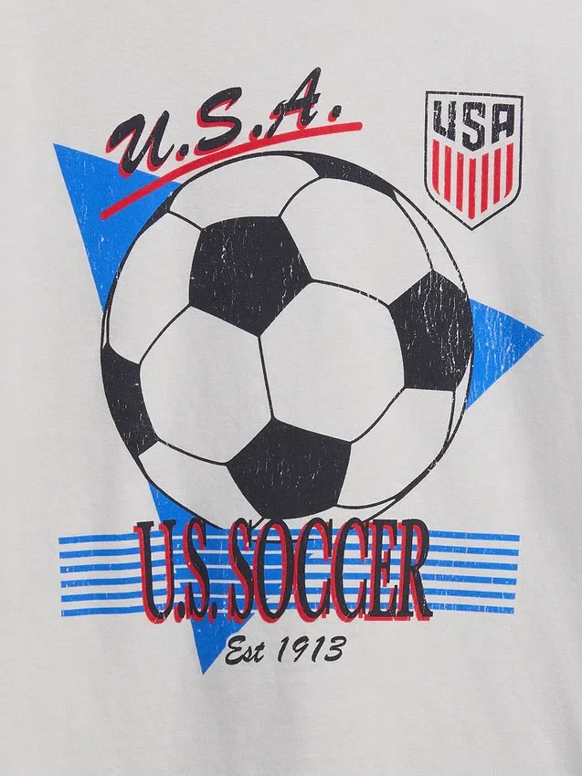 Camiseta infantil holgada con diseño gráfico