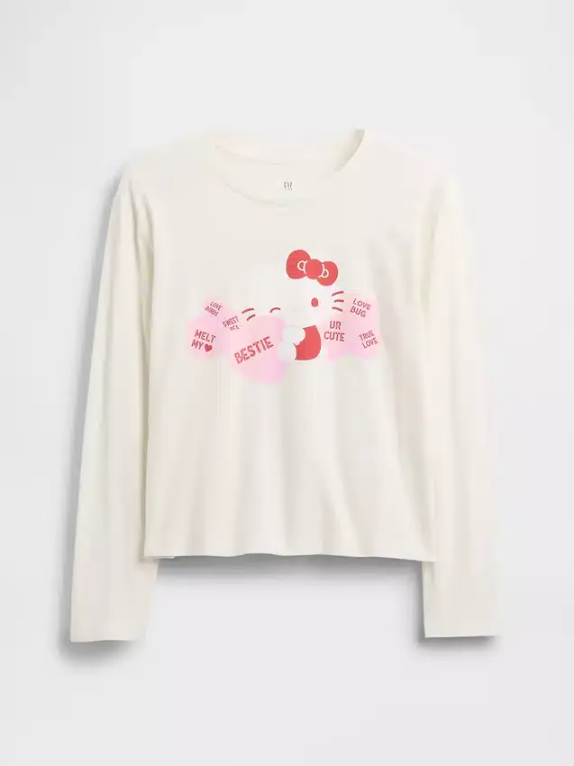 Camiseta infantil oversize con diseño de Hello Kitty