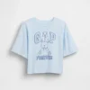 Camiseta infantil oversize con logo gráfico