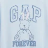 Camiseta infantil oversize con logo gráfico