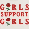 Camiseta infantil para niñas con diseño «Support Girls»