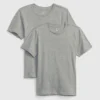 Camiseta interior de algodón orgánico para niños (paquete de 2)