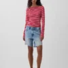 Camiseta moderna con cuello de barco