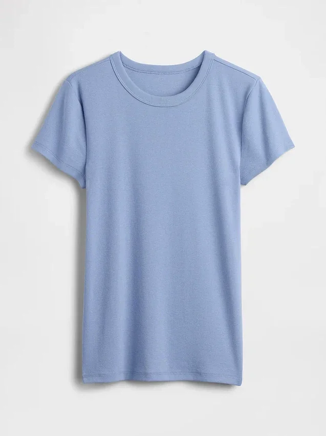 Camiseta moderna de cuello redondo