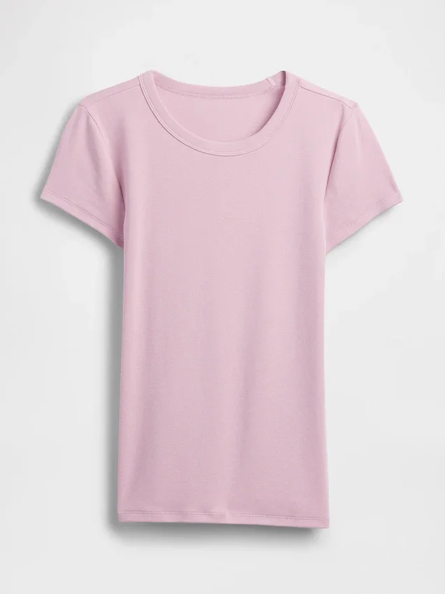 Camiseta moderna de cuello redondo