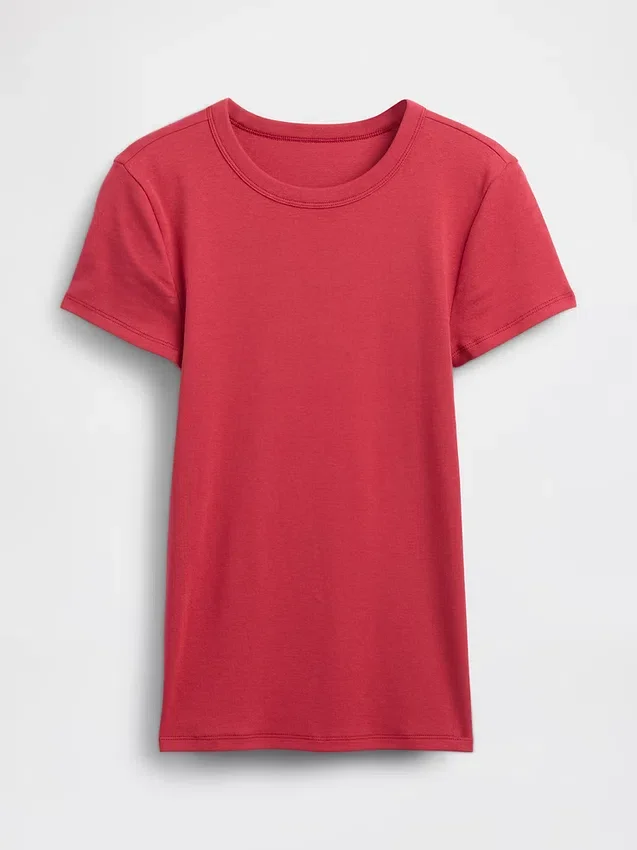 Camiseta moderna de cuello redondo