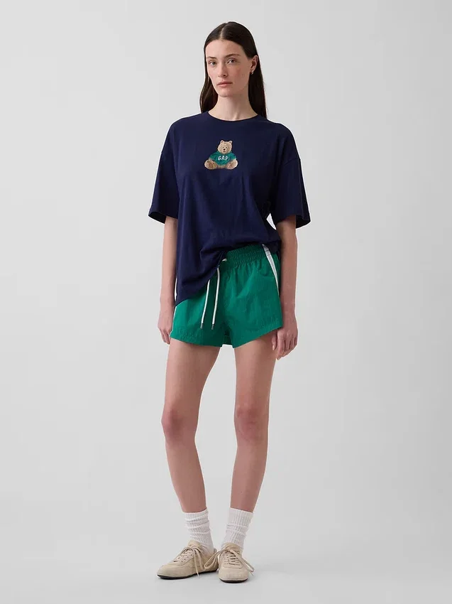 Camiseta oversize con el logotipo del oso Brannan