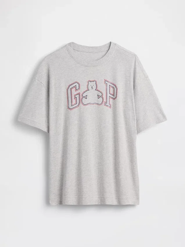Camiseta oversize con el logotipo del oso Brannan