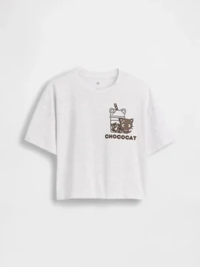 Camiseta oversize de corte cuadrado de Hello Kitty para niños