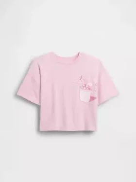 Camiseta oversize de corte cuadrado de Hello Kitty para niños