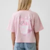 Camiseta oversize de corte cuadrado de Hello Kitty para niños