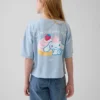Camiseta oversize de corte cuadrado de Hello Kitty para niños
