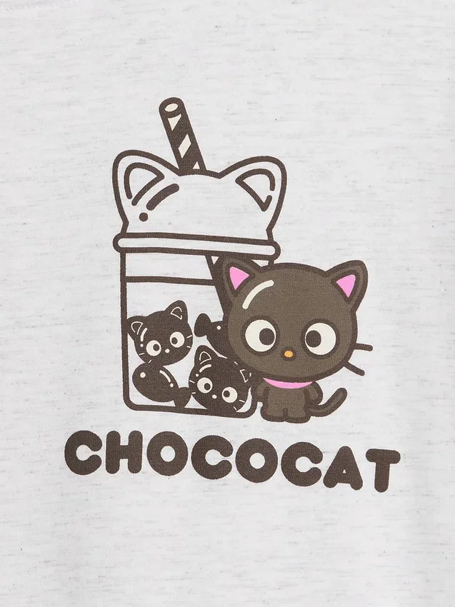 Camiseta oversize de corte cuadrado de Hello Kitty para niños
