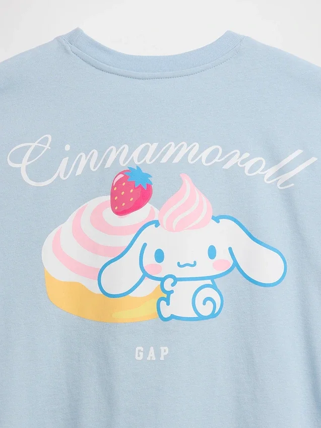 Camiseta oversize de corte cuadrado de Hello Kitty para niños