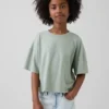 Camiseta oversize de corte cuadrado para niños
